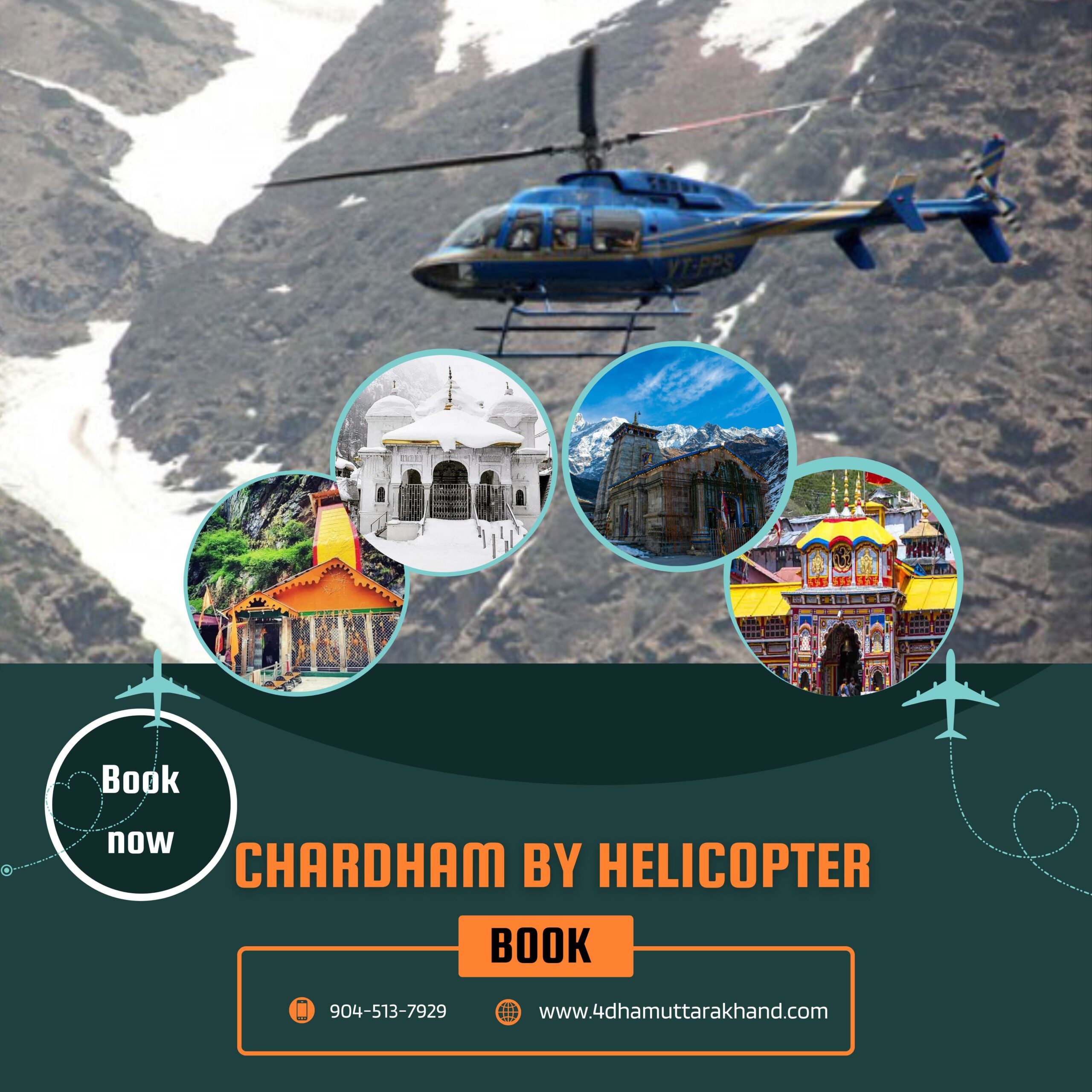 Book Chardham yatra by Helicopter